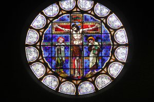 Paris, França Vitral da Igreja de Notre-Dame-du-Rosaire, Paris, França de Unbekannt