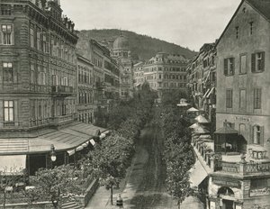 Parkstrasse, Carlsbad, Tchecoslováquia, 1895. de Unbekannt