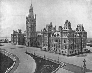 Edifícios do Parlamento, Ottawa, Canadá, c1900. de Unbekannt