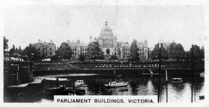 Edifícios do parlamento, victoria, columbia britânica, canadá, c1920s de Unbekannt