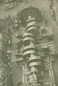 Parte do virabrequim da MV Britannic White Star, 27.000 toneladas, c1930. de Unbekannt