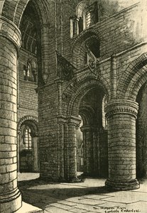 Parte da Nave, Carlisle Cathedral, 1898. de Unbekannt
