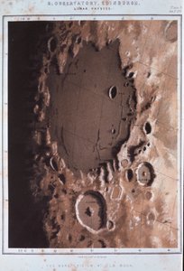 Parte da superfície lunar, 1857 de Unbekannt
