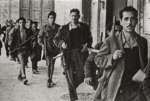 Partisans in Cesena, Emilia Romagna, Itália, Outubro de 1944 (b/e foto) de Unbekannt