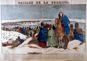 Passagem do Berezina, 28 de novembro de 1812, século XIX de Unbekannt