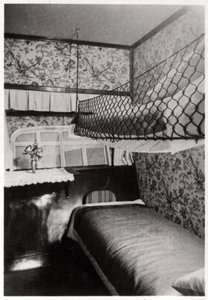 Cabine de passageiros à noite, LZ 127 Graf Zeppelin, 1933 de Unbekannt
