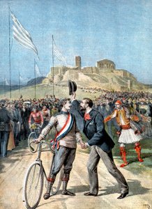Paul Masson, vencedor de um evento de ciclismo nos Jogos Olímpicos, Atenas, 1896 de Unbekannt
