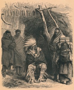 Índios Pawnee, século c19 de Unbekannt