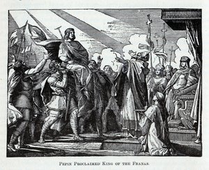 Pepin proclamado rei dos francos, 1882 de Unbekannt