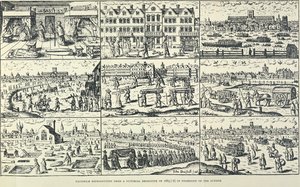 Representação pictórica da Grande Peste, 1665 de Unbekannt