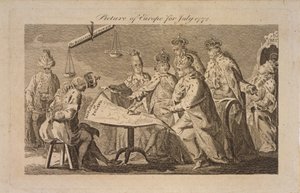 Imagem da Europa em julho de 1772, 1772 de Unbekannt