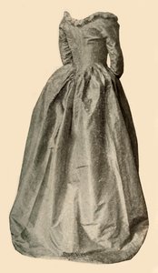 Imagem de um vestido azul interessante usado pela Sra. St Clair, c1760, 1937. de Unbekannt