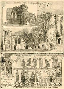 Bocados pitorescos da abadia de Easby, 1898. de Unbekannt