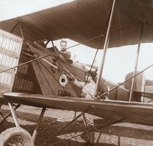 Piloto no biplano, c1914-c1918 de Unbekannt