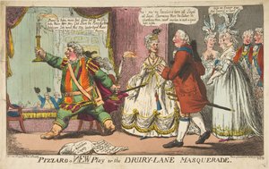 Pizzaro a New Play ou o Drury-Lane Masquerade, 11 de junho de 1799. de Unbekannt