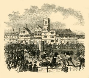 Local de execução em Old Smithfield, c1872. de Unbekannt