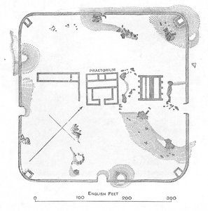 Plano do Forte Hardknott, Cumberland, 1902 de Unbekannt