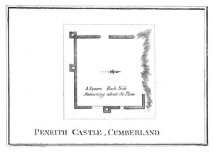 Planta do Castelo de Penrith, Cumberland, final do século XVIII de Unbekannt