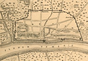 Plano de Londres romana, 1897. de Unbekannt