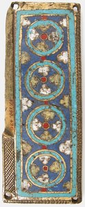 Placa de um Santuário Relicário, alemão ou sul dos Países Baixos, ca. 1175-1200. de Unbekannt