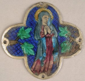 Placa com a Virgem de Luto, catalão, século XIV. de Unbekannt