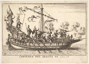 Placa 3: Capitão do exército de Chalchis Capitana del armata de Colco, da série 