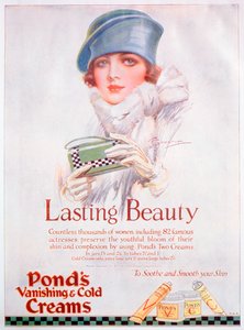 Anúncio Ponds Cream, 1927 de Unbekannt