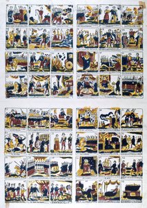 Vista popular em espanhol da vida de Napoleão, século XIX de Unbekannt