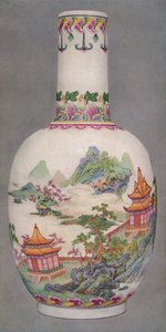 Garrafa de porcelana no estilo Ku Yueh Hsuan. Longo período, 1736-1796, 1928 de Unbekannt
