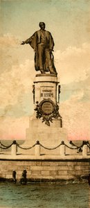 Port Said. - Estátua de Fernando de Lesseps, c1918-c1939. de Unbekannt
