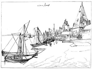 Porto de Antuérpia em 1520 de Unbekannt