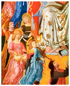 Órgão portativo e chaleiras, c1474 1956 de Unbekannt