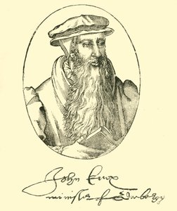 Retrato e autógrafo de John Knox, c1550-1560, 1890. de Unbekannt