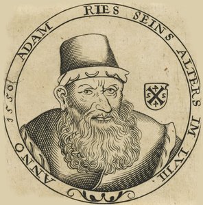 Retrato de Adam Ries 149293-1559, ca. 1600 de Unbekannt