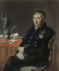 Retrato de Alexey Nikolayevich Olenin 1763-1843, 1833 de Unbekannt
