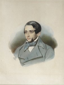 Retrato de Andrey Alexandrovich Krayevsky 1810-1889, início da década de 1840 de Unbekannt