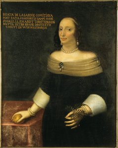 Retrato de Beata De la Gardie 1612-1680, c. 1653