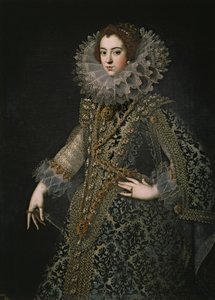 Retrato de Isabel da França 1602-1644, rainha consorte da Espanha, c. 1620 de Unbekannt