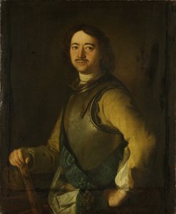 Retrato do imperador Pedro I, o Grande 1672-1725, início do século XVIII. de Unbekannt