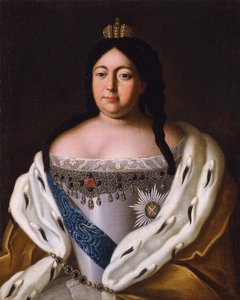 Retrato da imperatriz Anna Ioannovna 1693-1740, século XVIII de Unbekannt