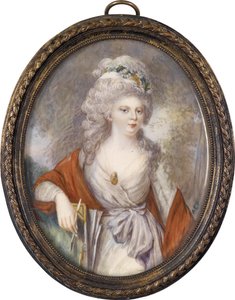 Retrato da imperatriz Maria Feodorovna Sophie Dorothea de Württemberg 1759-1828, início do século XIX. de Unbekannt