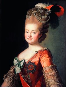 Retrato da imperatriz Maria Feodorovna, final do século XVIII ou início do século XIX