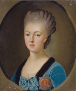 Retrato da Grã-duquesa Natalia Alexeyevna da Rússia 1755-1776, Princesa Wilhelmina Louisa de Hesse-Darmstadt, década de 1770