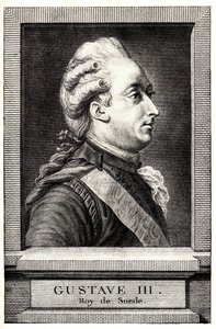 Retrato de Gustav III da Suécia, início do século XIX. de Unbekannt