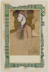 Retrato de Ibrahim Adil Shah II, de Bijapur d.1626 , ca. 1640. de Unbekannt