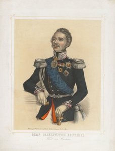 Retrato de Ivan Fyodorovich Paskevich, conde de Erivan, vice-rei do Reino da Polônia, 1850 de Unbekannt