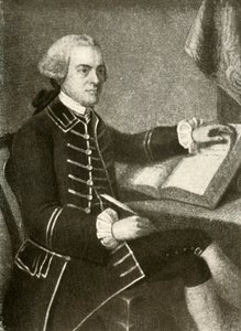 Retrato de John Hancock, em casaco com abas de bolso duplas, c1780, 1937. de Unbekannt