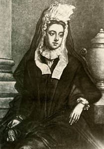 Retrato de Lady Fenwick, mostrando viúvas de luto, 1695, 1937. de Unbekannt