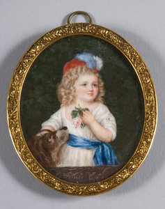 Retrato de Louis-Charles, Príncipe Real da França 1785-1795, século XIX de Unbekannt