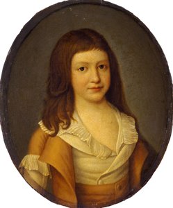 Retrato de Louis-Charles, Príncipe Real de França 1785-1795, início da década de 1790. de Unbekannt